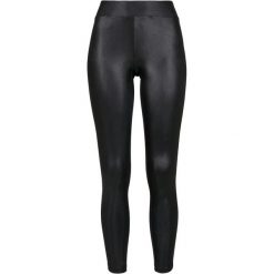 Legginsy Damskie Skóra Syntetyczna 2pak. Czarne legginsy damskie Urban Classics, bez wzorów, ze skóry. Za 137.99 zł.