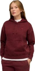 Puma Bluza damska z kapturem kangurka Puma ESS Elevated Relaxed Wash Hoodie bordowa 688103 96 XL. Czerwone bluzy damskie Puma, xl, bez wzorów, bez ramiączek, z kapturem. Za 209.51 zł.