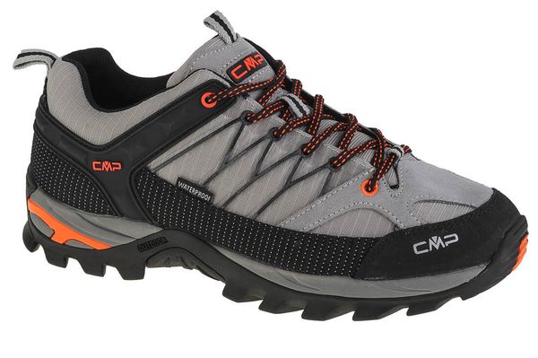 Buty trekkingowe męskie, CMP Rigel Low. Brązowe trekkingi męskie CMP, z materiału, przed kostkę, bez zapięcia. Za 379.99 zł.