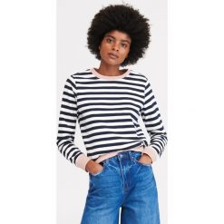 Bawełniana bluza - Granatowy. Niebieskie bluzy damskie Reserved, l, bez wzorów, z bawełny, bez ramiączek, bez kaptura. Za 59.99 zł.