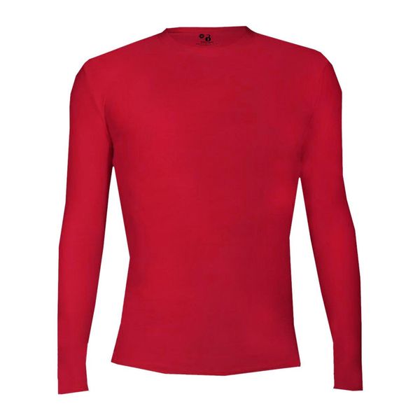 Koszulka z długim rękawem Pro Compression Adults Men Round Neck Undershirt. Czerwone bluzy męskie BADGER SPORT, l, bez wzorów, sportowe, bez ramiączek, bez kaptura. Za 215.95 zł.