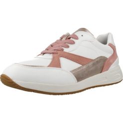 Buty GEOX D BULMYA Biały. Białe obuwie trekkingowe damskie Geox, ze skóry, bez zapięcia. Za 218.99 zł.