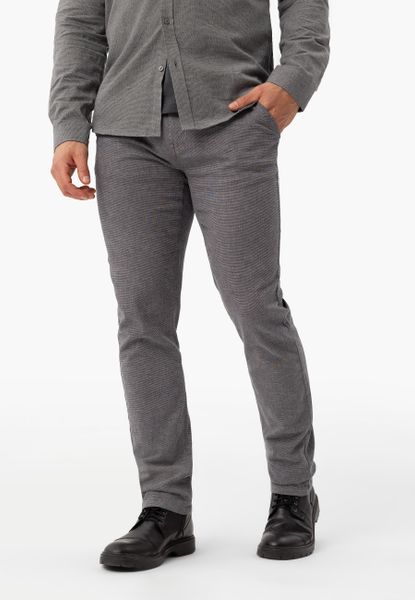 Bawełniane spodnie R-OLAF. Szare eleganckie spodnie męskie Volcano, bez wzorów, z bawełny. Za 179.99 zł.