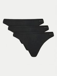 Calvin Klein Underwear Komplet 3 par fig klasycznych 000QD5218E Czarny. Czarne majtki damskie Calvin Klein Underwear, z bawełny. Za 129.99 zł.