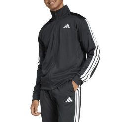 Kurtka ADIDAS M 3S TR TT Czarny. Czarne kurtki męskie Adidas, m, bez wzorów, z materiału, bez kaptura. Za 243.70 zł.