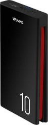 Powerbank Wesdar S1 10000mAh Czarny. Czarne powerbanki Wesdar. Za 99.99 zł.