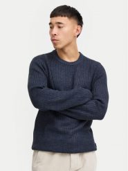 Blend Sweter 20717277 Granatowy Regular Fit. Niebieskie swetry męskie Blend, l, bez wzorów, z syntetyku, bez kołnierzyka, bez ramiączek. Za 149.99 zł.