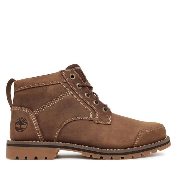 Trzewiki Timberland. Brązowe botki męskie Timberland, bez wzorów, bez obcasa, bez zapięcia. Za 639.99 zł.