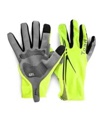 Rękawiczki rowerowe Toad T-Gloves. Żółte rękawiczki męskie TOAD, bez wzorów, z lycry. Za 198.00 zł.