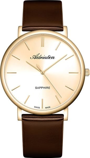 Zegarek Adriatica Zegarek męski Adriatica A8338.1B11Q brązowy. Brązowe zegarki męskie Adriatica, bez wzorów. Za 890.00 zł.