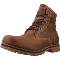Buty TIMBERLAND Rugged WP MID LACE UP Brązowy. Brązowe buty zimowe męskie Timberland, bez wzorów, ze skóry, bez obcasa, bez zapięcia. Za 872.78 zł.