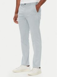 BOSS Chinosy Chino_slim 50510933 Szary jasny Regular Fit. Szare eleganckie spodnie męskie Boss, bez wzorów, z bawełny. Za 549.99 zł.