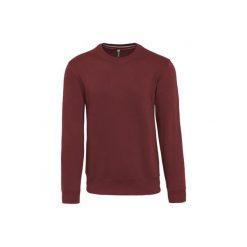 Bluza z okrągłym dekoltem Kariban. Brązowe bluzy męskie KARIBAN, m, bez wzorów, bez ramiączek, bez kaptura. Za 186.00 zł.