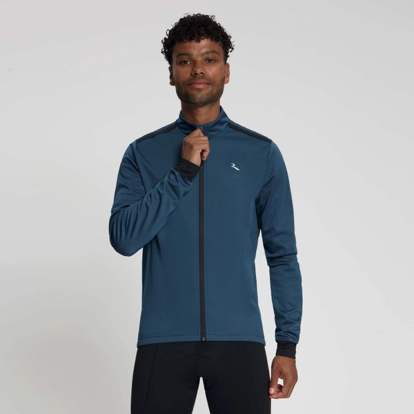 Kurtka z dresu Rogelli Core. Niebieskie kurtki męskie Rogelli, na zimę, l, bez wzorów, z dresówki, sportowe, bez kaptura. Za 310.00 zł.