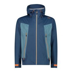 Kurtka z kapturem shell unlimitech CMP. Brązowe kurtki męskie CMP, bez wzorów, z poliesteru, sportowe, z kapturem. Za 309.99 zł.