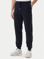 Tommy Hilfiger Spodnie dresowe Global Stripe MW0MW42882 Niebieski Regular Fit. Niebieskie spodnie sportowe męskie Tommy Hilfiger, m, bez wzorów, z bawełny. Za 529.99 zł.