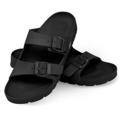 Klapki basenowe sandały Aqua Speed Laredo. Czarne klapki damskie Aqua-Speed, bez wzorów, sportowe, bez obcasa, bez zapięcia. Za 63.99 zł.