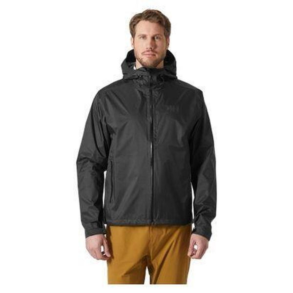 Kurtka przeciwdeszczowa męska Helly Hansen Loke Terra Jacket. Czarne kurtki męskie Helly Hansen, m, bez wzorów, sportowe, bez kaptura. Za 469.99 zł.