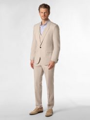 HUGO garnitur - Arti/Hesten242V1X Mężczyźni Super Slim Fit beżowy, 94. Brązowe garnitury męskie Hugo, m, bez wzorów, eleganckie. Za 1,699.95 zł.
