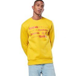 Reebok Classics International Bluza Żółty. Żółte bluzy męskie Reebok, l, bez wzorów, z bawełny, bez ramiączek, bez kaptura. Za 240.95 zł.