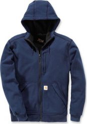 Carhartt Bluza Carhartt Wind Fighter Sweatshirt Navy. Niebieskie bluzy męskie Carhartt, m, bez wzorów, bez ramiączek, bez kaptura. Za 409.17 zł.