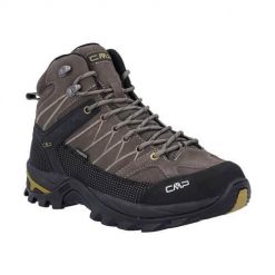 Buty trekkingowe męskie CMP Rigel Mid WP. Brązowe buty sportowe męskie CMP, z materiału, bez zapięcia. W wyprzedaży za 399.99 zł.