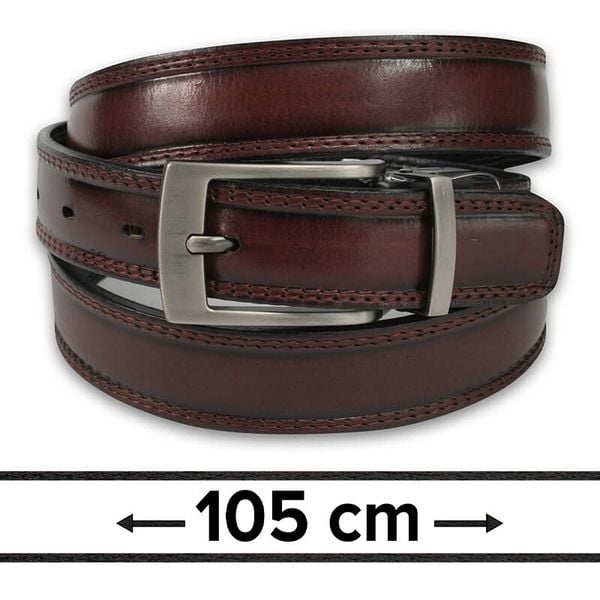 Pasek Dwustronny do Spodni, Czarno-Brązowy, 105 cm, Elegancki, Męski, Skórzany -ZET. Brązowe paski męskie Zet, ze skóry, eleganckie. Za 89.00 zł.