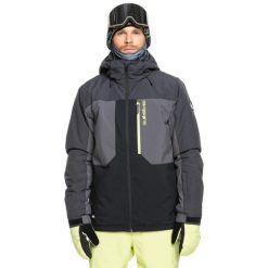 Kurtka śnieżna dla Mężczyzn DAWSON. Czarne kurtki sportowe męskie Quiksilver, na zimę, m, bez wzorów, z materiału, bez kaptura, narciarskie. W wyprzedaży za 826.00 zł.