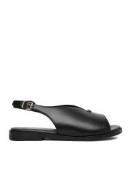 Lasocki Sandały CEO-WI16-FOXI-53 Czarny. Czarne sandały damskie Lasocki, bez wzorów, ze skóry, bez obcasa, na płaskiej podeszwie, bez zapięcia. Za 159.99 zł.