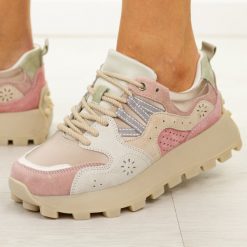 Różowe skórzane półbuty damskie Filippo Dp7560/26. Czerwone półbuty damskie Filippo, na lato, bez wzorów, z dresówki, eleganckie, z okrągłym noskiem, bez obcasa, na platformie, bez zapięcia. Za 269.00 zł.