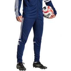 Spodnie męskie adidas Squadra 25 Training. Niebieskie spodnie sportowe męskie Adidas, m, bez wzorów, z dresówki, na fitness i siłownię. Za 149.00 zł.