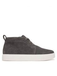 Calvin Klein Trzewiki Hybrid Clean Mid Lace Up Su HM0HM02254 Szary. Szare botki męskie Calvin Klein, bez wzorów, ze skóry, bez obcasa, bez zapięcia. Za 649.99 zł.