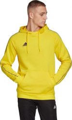 Adidas Bluza piłkarska adidas Core 18 Hoody FS1896 FS1896 żółty M. Żółte bluzy męskie Adidas, m, bez wzorów, bez ramiączek, bez kaptura. Za 131.52 zł.
