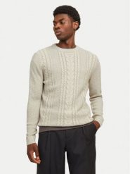 Jack & Jones Sweter Craig 12258480 Écru Regular Fit. Swetry męskie Jack & Jones, m, bez wzorów, z syntetyku, bez kołnierzyka, bez ramiączek. Za 119.99 zł.