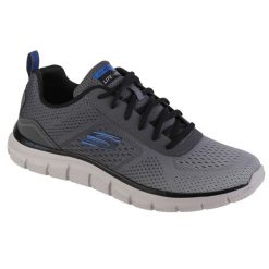 Buty treningowe męskie Skechers Track Ripkent. Szare buty sportowe męskie Skechers, bez wzorów, z gumy, bez zapięcia. Za 249.99 zł.