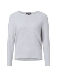 Franco Callegari Sweter z dzianiny Kobiety Bawełna szary, XXL. Szare swetry nierozpinane damskie Franco Callegari, uniwersalny, bez wzorów, z bawełny, eleganckie, bez kołnierzyka, bez ramiączek. Za 179.95 zł.