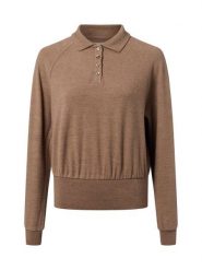 Opus Damski sweter z cienkiej dzianiny - Geigi Kobiety drobna dzianina brązowy jednolity, 36. Brązowe swetry nierozpinane damskie Opus, bez wzorów, z dzianiny, bez kołnierzyka, bez ramiączek. Za 399.95 zł.