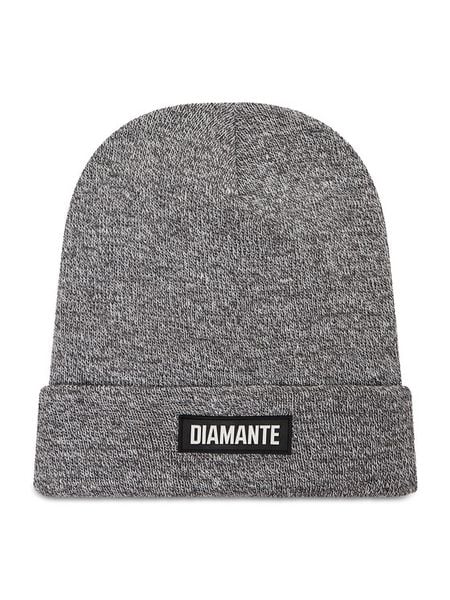 Diamante Wear Czapka 5544 Szary. Szare czapki damskie Diamante Wear, na zimę, bez wzorów, z materiału. Za 69.99 zł.