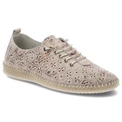 Półbuty damskie Filippo, cholewka ze skóry naturalnej o ażurowym wzorze klasyczne sznurowanie lekka elastyczna podeszwa, multikolor, DP7532/26. Brązowe półbuty damskie Filippo, w ażurowe wzory, ze skóry, klasyczne, bez obcasa, na płaskiej podeszwie, bez zapięcia. Za 169.00 zł.