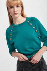 Sweter damski Ossido MARELLA SPORT. Swetry nierozpinane damskie Marella Sport, m, bez wzorów, sportowe, bez kołnierzyka, bez ramiączek. W wyprzedaży za 527.40 zł.