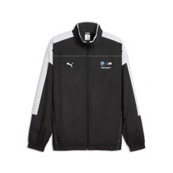 Kurtka dresowa BMW Motorsport. Czarne kurtki sportowe męskie Puma, l, bez wzorów, z dresówki, bez kaptura, na fitness i siłownię. Za 411.50 zł.