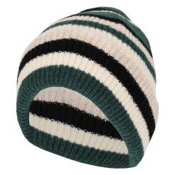 Czapka damska Modne paski Jeden rozmiar. Zielone czapki damskie HEAT KEEPER, na zimę, bez wzorów, z materiału, biznesowe. Za 117.50 zł.