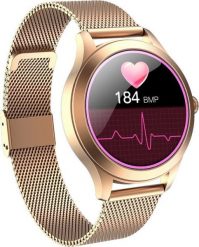 Smartwatch Maxcom FW42 Złoty (MAXCOMFW42GOLD). Żółte zegarki smartwatch MAXCOM, bez wzorów. Za 199.00 zł.