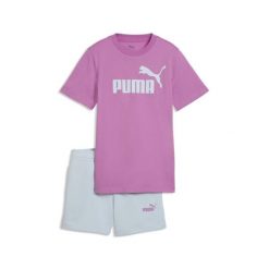 Młodzieżowy zestaw Essentials z koszulką i szortami z logo No.1 PUMA. Czerwona bluzki damskie Puma, m, bez wzorów, z gumy, młodzieżowe, bez kołnierzyka, bez ramiączek. Za 169.00 zł.