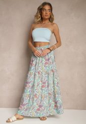 Zielona Spódnica Rozkloszowana High Waist z Motywem Paisley Nevolissa. Zielone spódnice damskie Renee, na co dzień, l, z aplikacjami, z podwyższonym stanem, maxi, koszulowe. Za 44.99 zł.