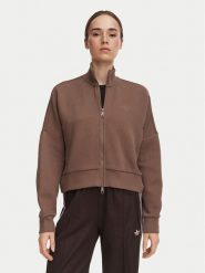 Adidas Bluza Spacer Tracktop KZ2189 Brązowy Regular Fit. Brązowe bluzy damskie Adidas, l, bez wzorów, z syntetyku, bez ramiączek, bez kaptura. Za 222.99 zł.