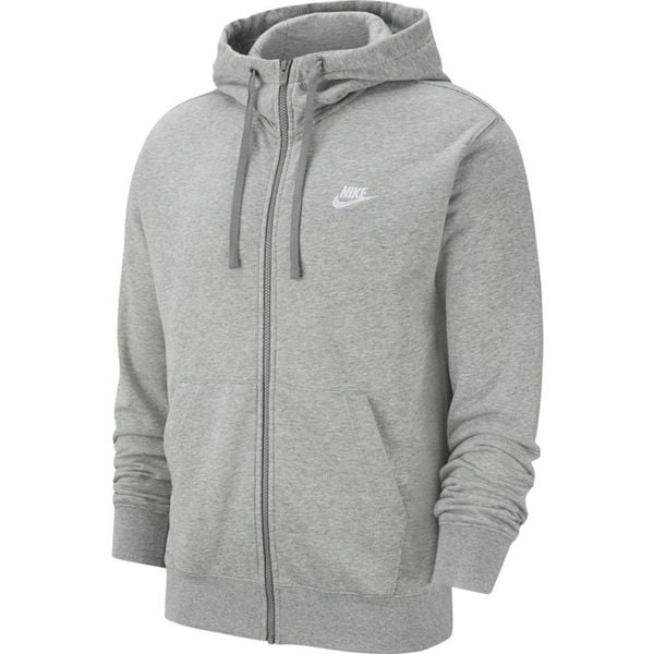 Bluza sportowa męska Nike Sportswear Club. Szare bluzy sportowe męskie Nike, m, bez wzorów, z kapturem, na fitness i siłownię. Za 299.99 zł.