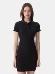 Tommy Jeans Sukienka codzienna DW0DW22852 Czarny Slim Fit. Czarne sukienki damskie Tommy Jeans, na co dzień, xl, bez wzorów, z bawełny, bez kołnierzyka, bez ramiączek, proste. Za 289.99 zł.