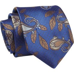 Krawat Niebieski w Paisley, Łeski, 7 cm, Elegancki, Klasyczny, Męski -ALTIES. Niebieskie krawaty i muchy Alties, bez wzorów, z tkaniny, eleganckie. Za 49.00 zł.