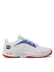 Wilson Buty do tenisa Hurakn 2.0 WRS331630 Biały. Białe buty sportowe męskie Wilson, bez wzorów, z materiału, bez zapięcia, tenisowe. W wyprzedaży za 359.99 zł.